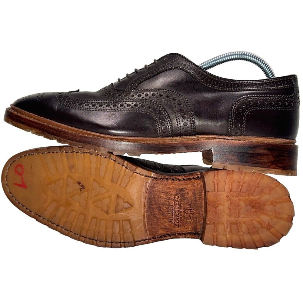 Allen Edmonds McTavish Oxford Wingtip Leather Dress Shoes Size 9 D Brown